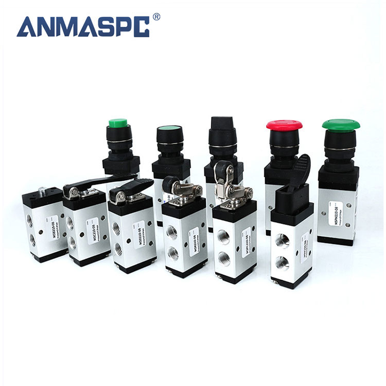 2 ຕໍາແໜ່ງ 5 Way Pneumatic Hand Air Flow Control Valves